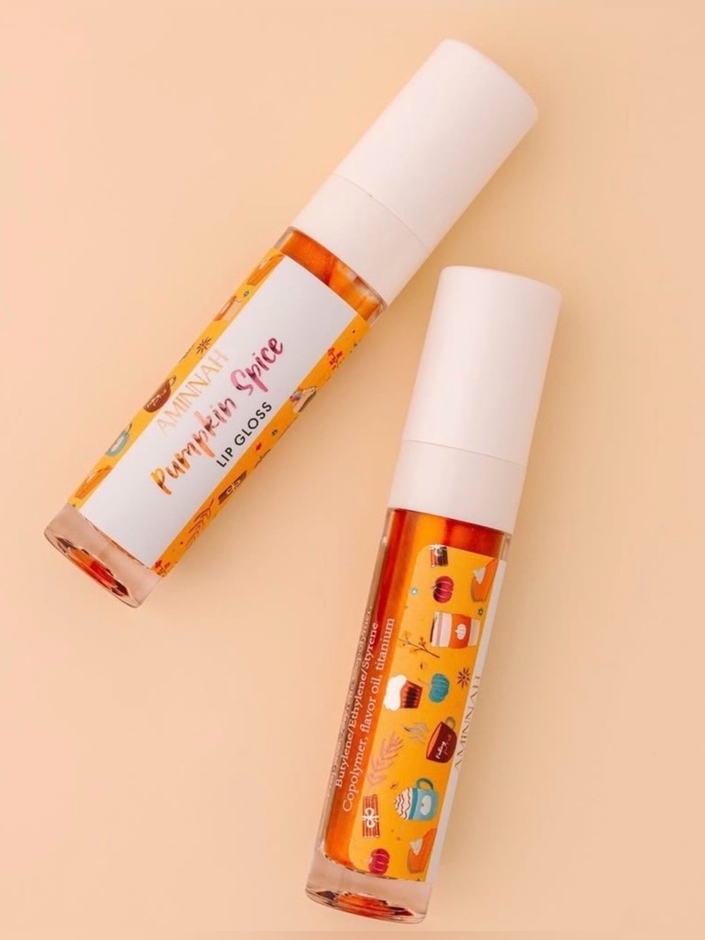 BUY NOW - Aminnah Pumpkin Spice Lip Gloss - Price for 1